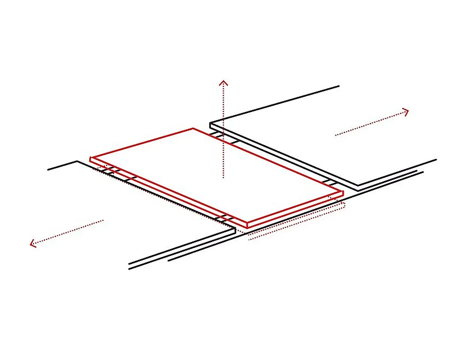 Esstisch Dolce Lux (95x180-240)/Keramik/Grau&Braun