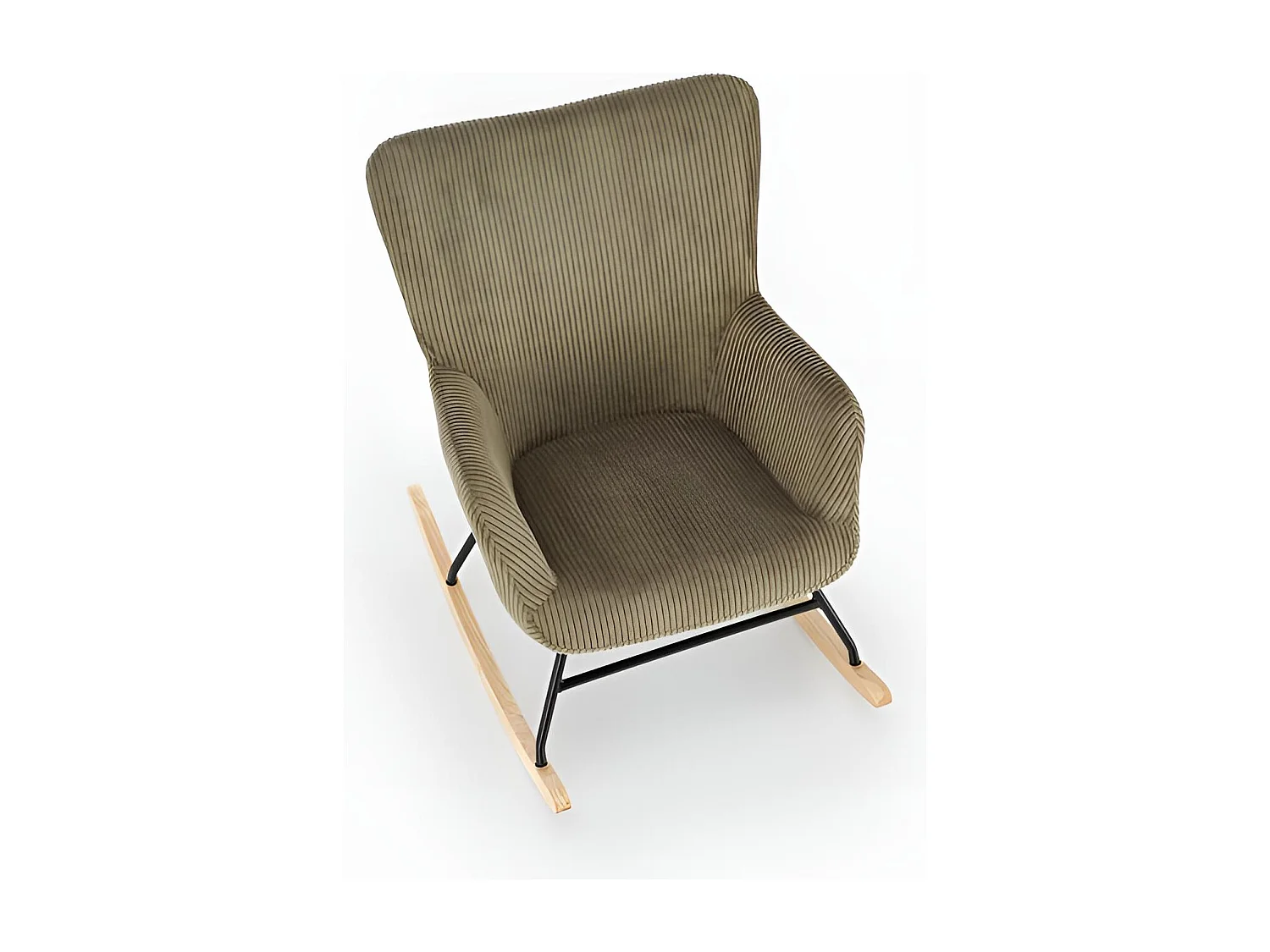 Chaise à bascule Belmiro/Tissu/Vert