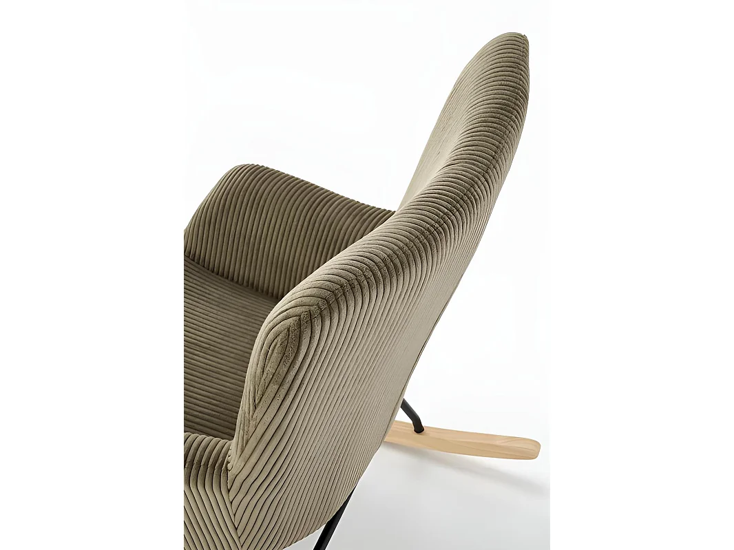 Chaise à bascule Belmiro/Tissu/Vert