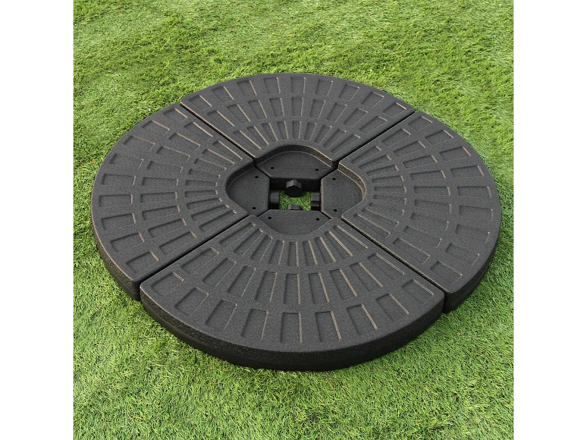 Base Ombrellone con Binario - Design a Ventaglio per Giardini e Terrazze