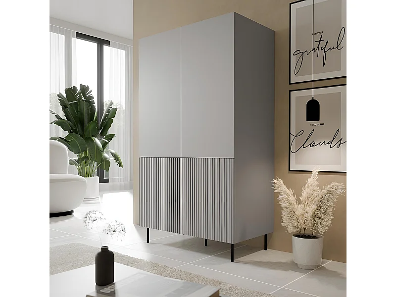 Armadio Asensio  (80cm)/Grigio