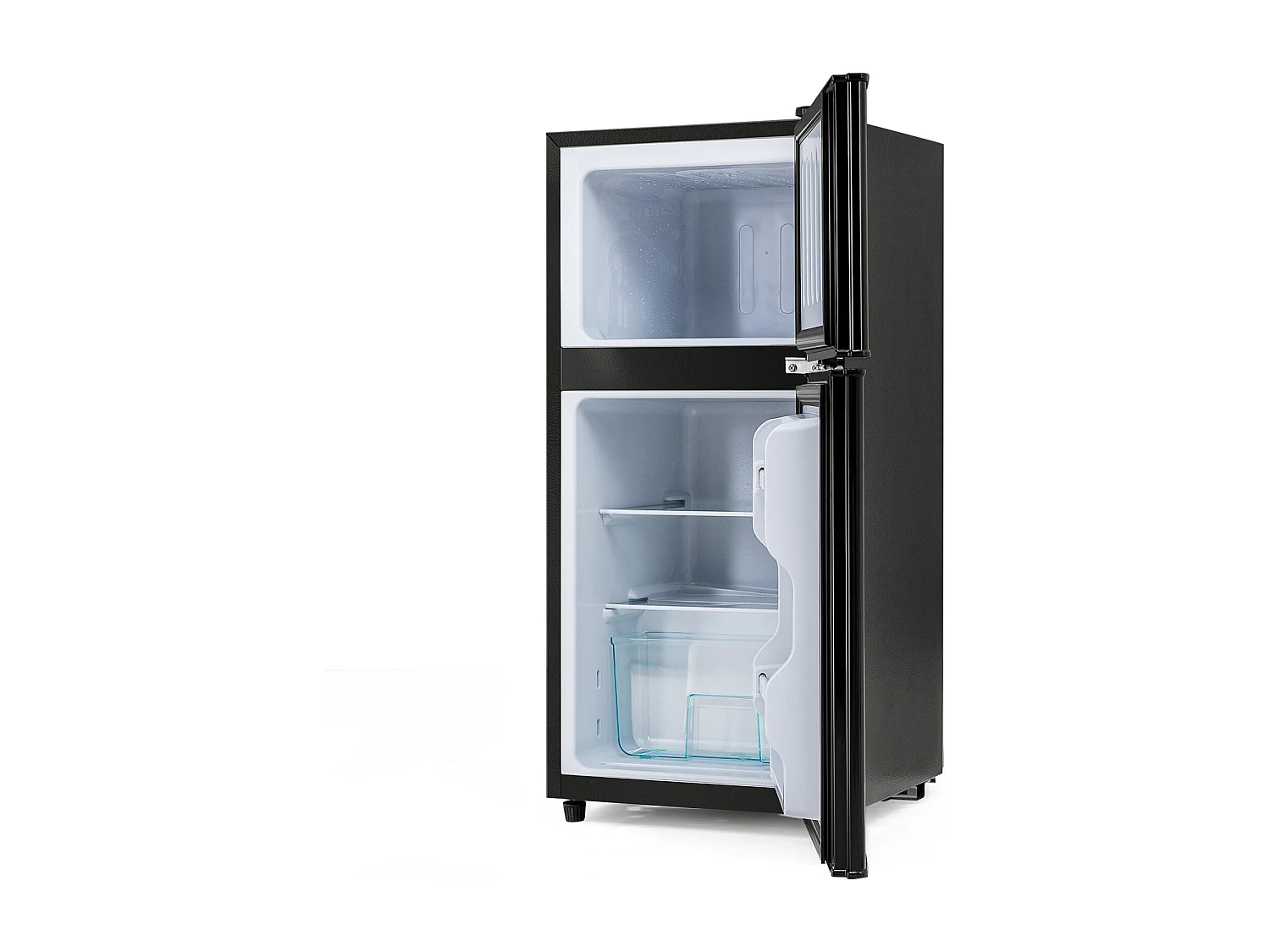 Mini Frigorífico - Congelador 22L + Frigorífico 38L - 42x45,5x86,8cm - 172 kWh/ano, Luz LED - Classe F - Preto