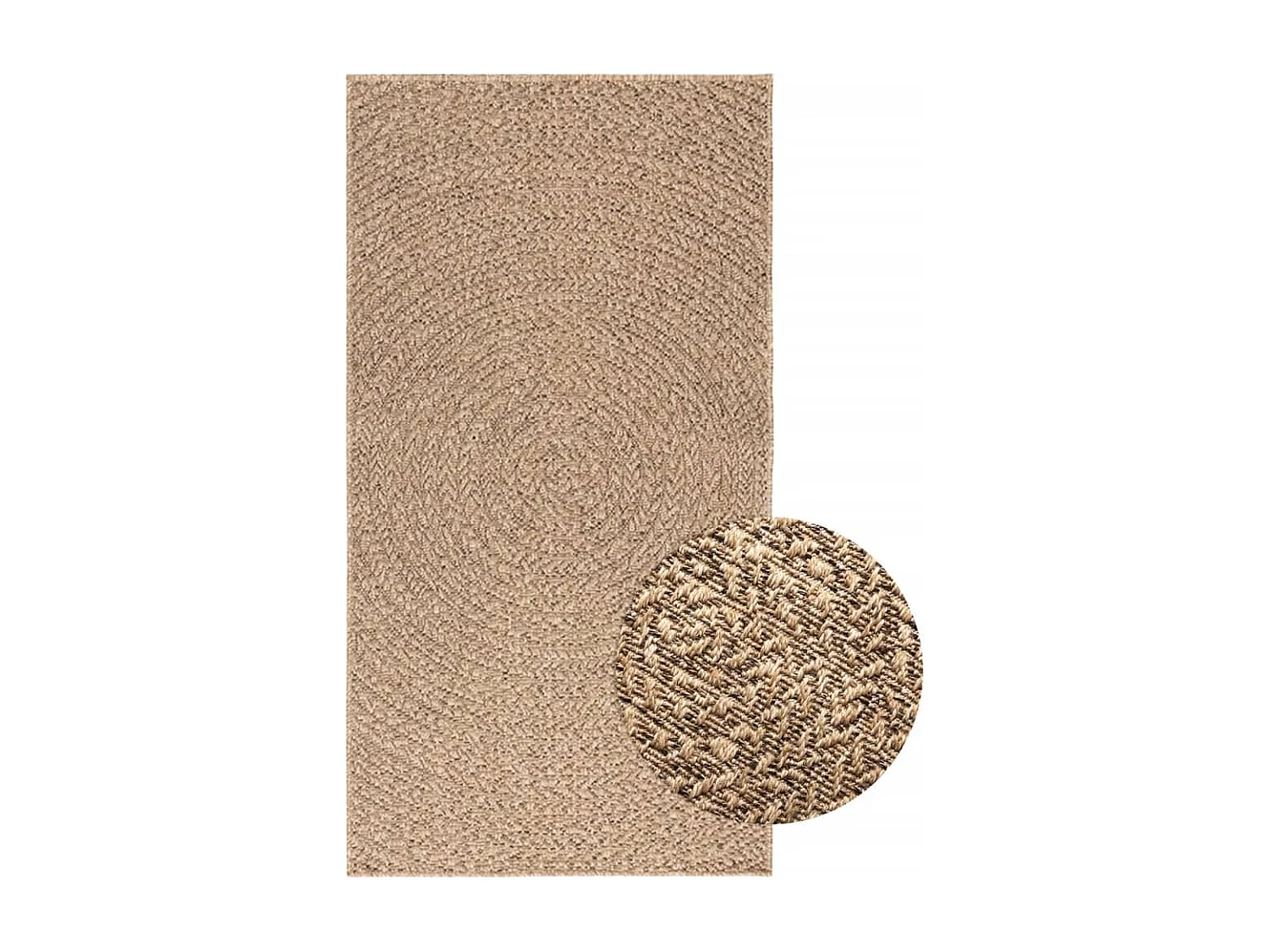 Veno  Tapis ZIZUR 80x150 cm aspect de jute intérieur et extérieur