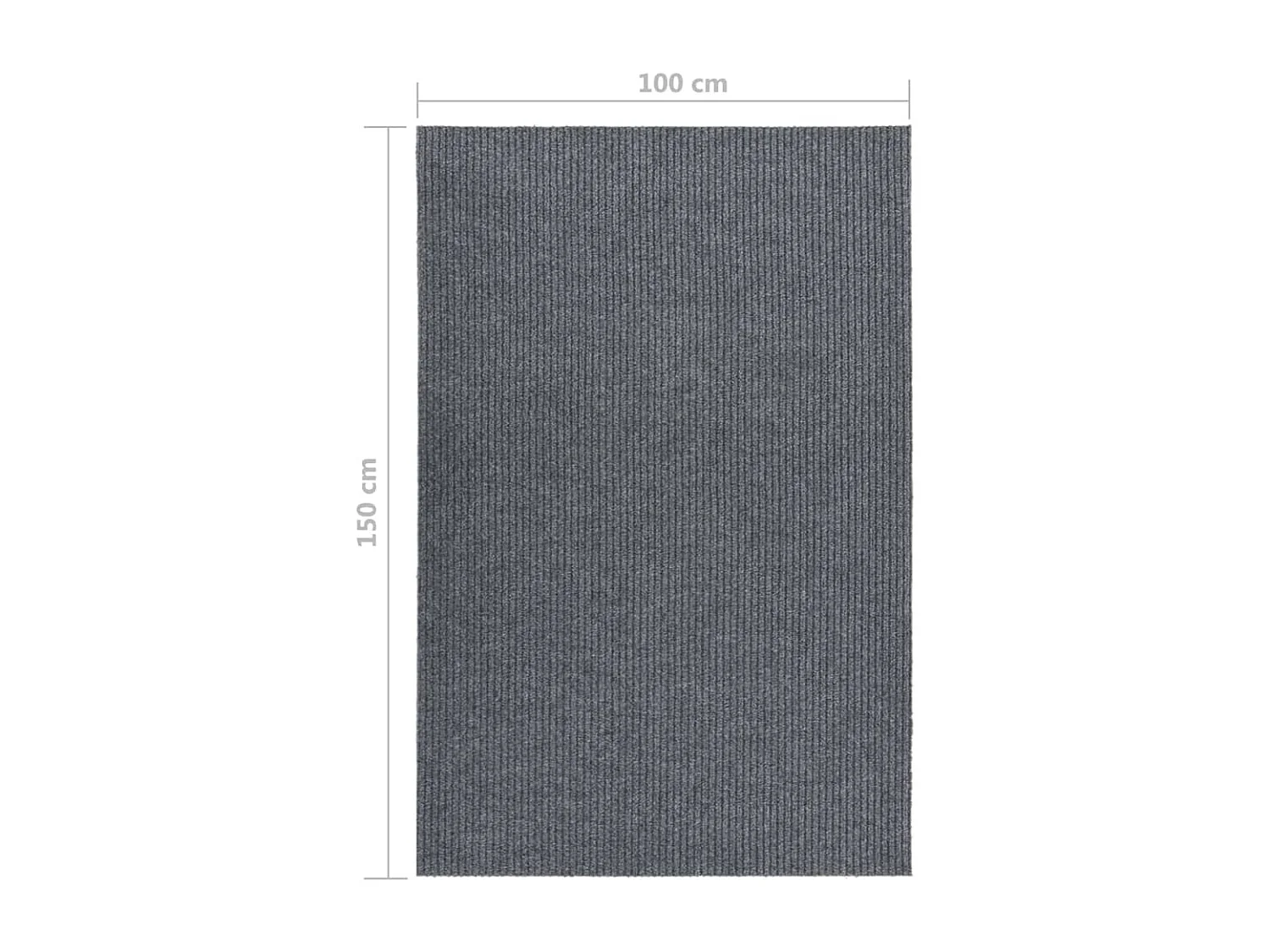 Kai Blake  Tappeto Corsia Accappa Polvere 100x150 cm Grigio
