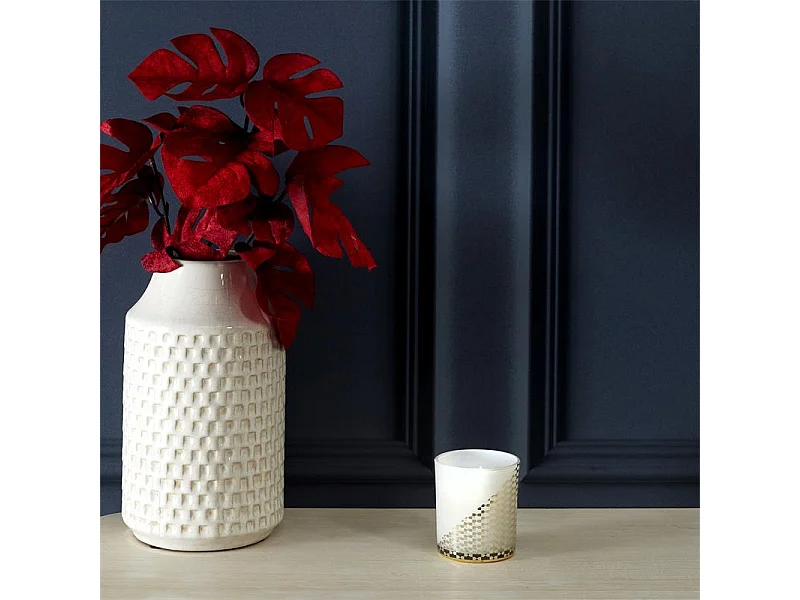 Bougie Parfumee Motif Dore Bijou Surprise H8cm