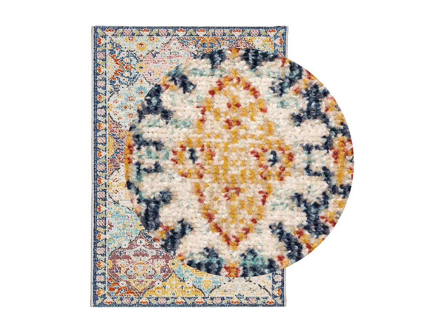 Feline  Teppich ARBIZU Indoor und Outdoor Vintage-Design 160x230 cm