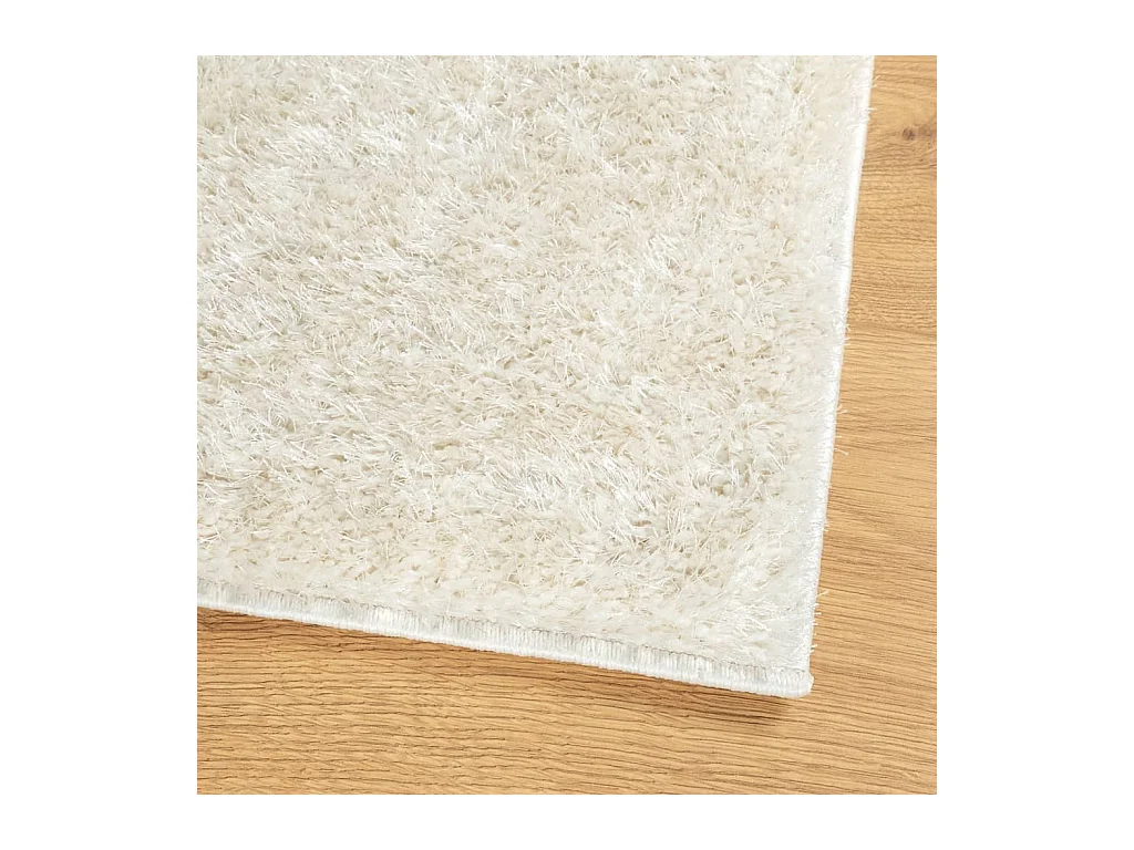 High Point  Vloerkleed ISTAN hoogpolig glanzend 80x150 cm crèmekleurig