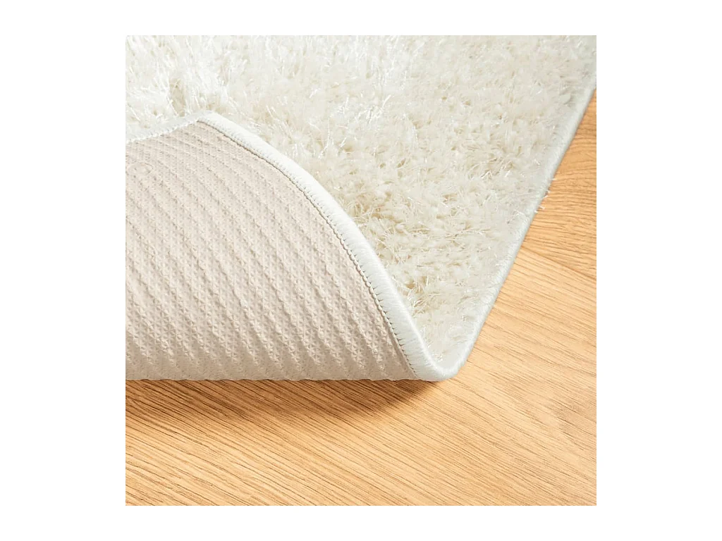 High Point  Vloerkleed ISTAN hoogpolig glanzend 80x150 cm crèmekleurig