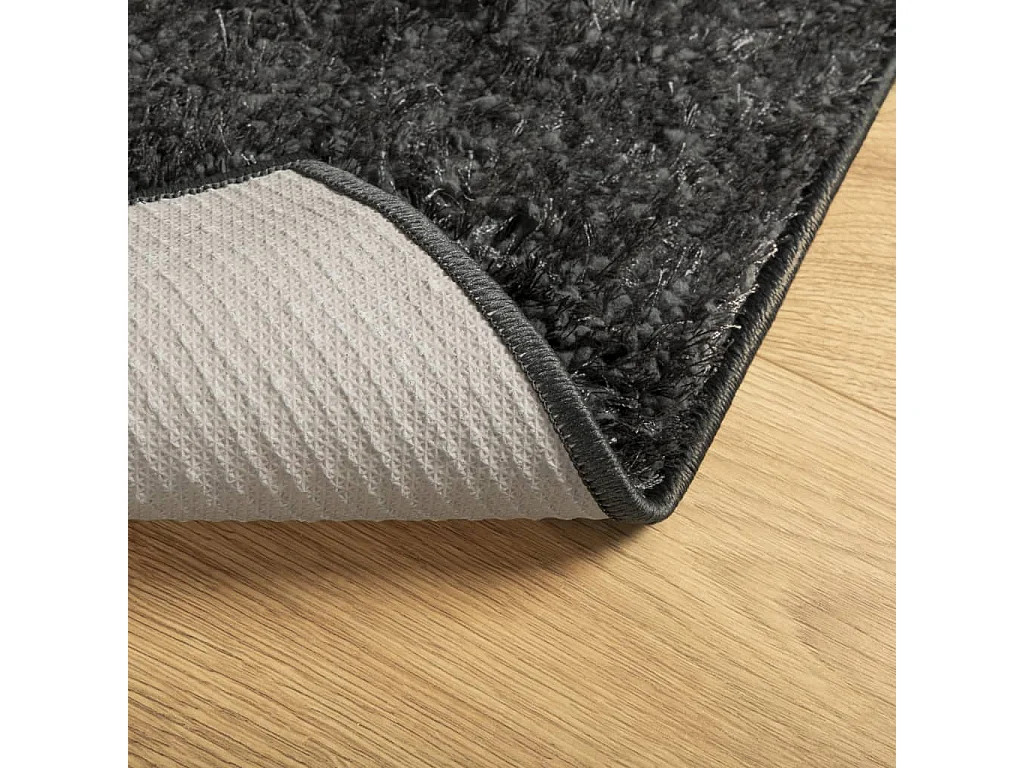Prolenta Premium -  Tapis ISTAN à poils longs aspect brillant anthracite 240x340 cm