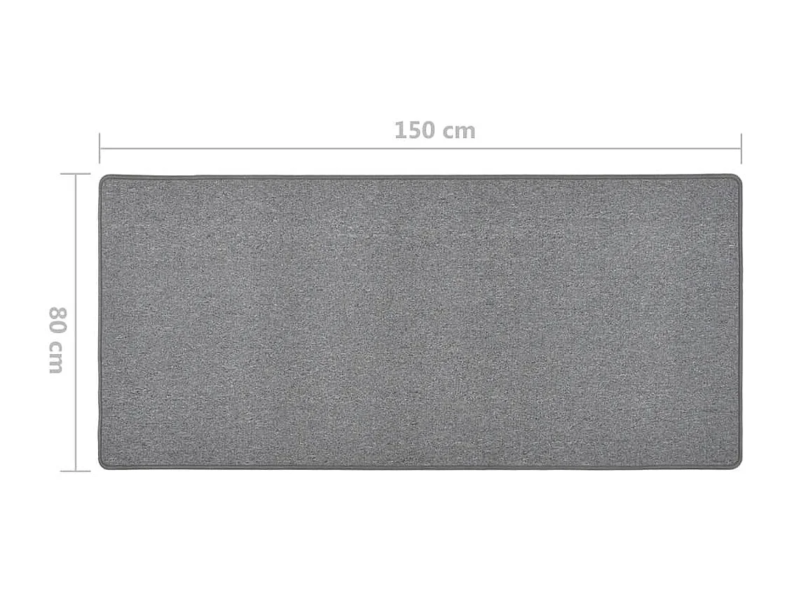 Pelle  Tapis de couloir Gris foncé 80x150 cm