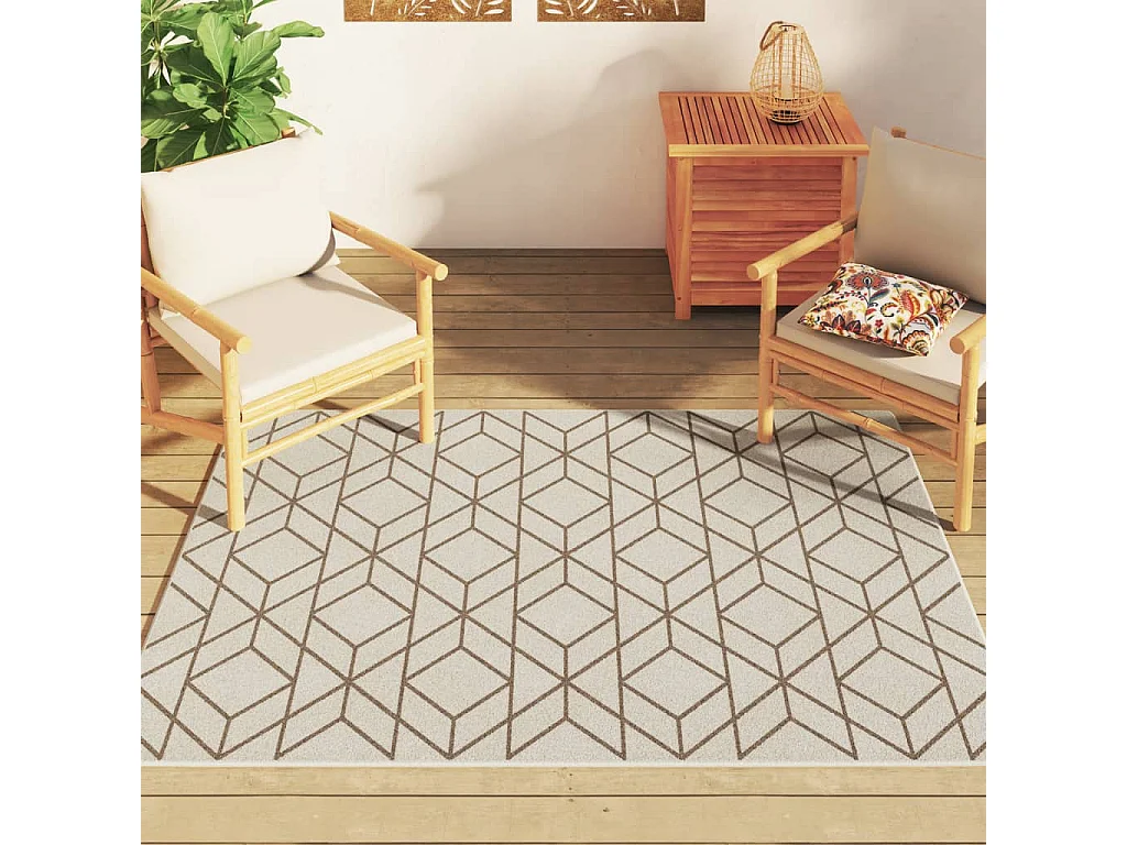 Ralph  Tapis intérieur extérieur à poils courts 120x180cm antidérapant