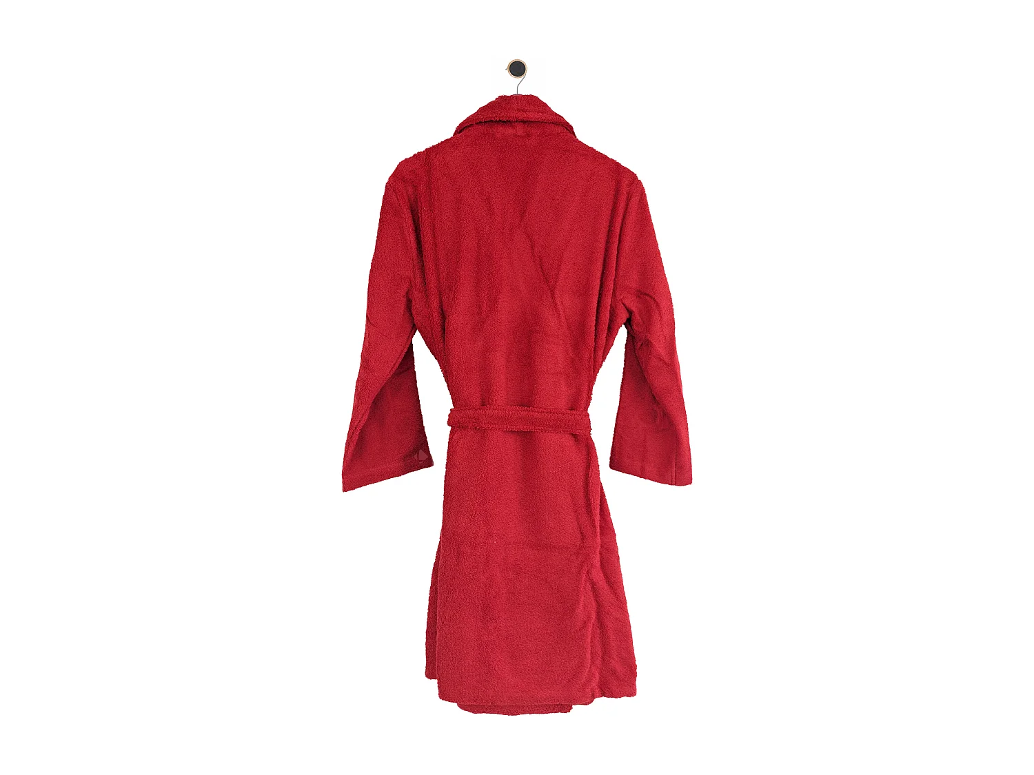 Peignoir col châle adulte PURE coton XL rouge