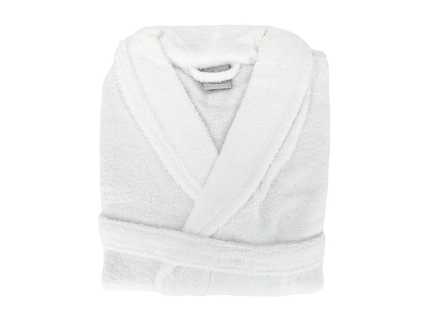 Peignoir col châle adulte PURE coton XL blanc