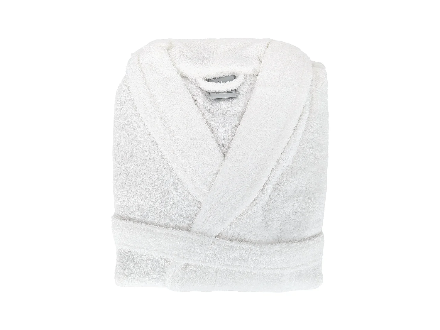 Peignoir col châle adulte PURE coton XL blanc