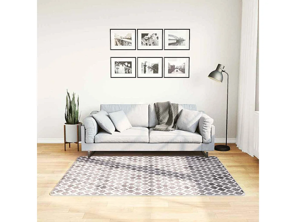 Elsje  Vloerkleed wasbaar anti-slip 120x170 cm meerkleurig