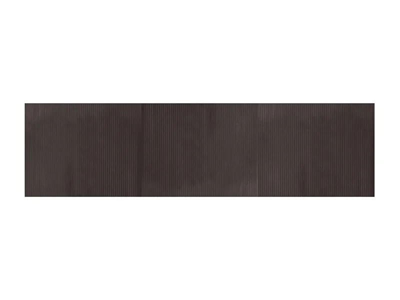 Wakil  Tapis rectangulaire marron foncé 80x300 cm bambou