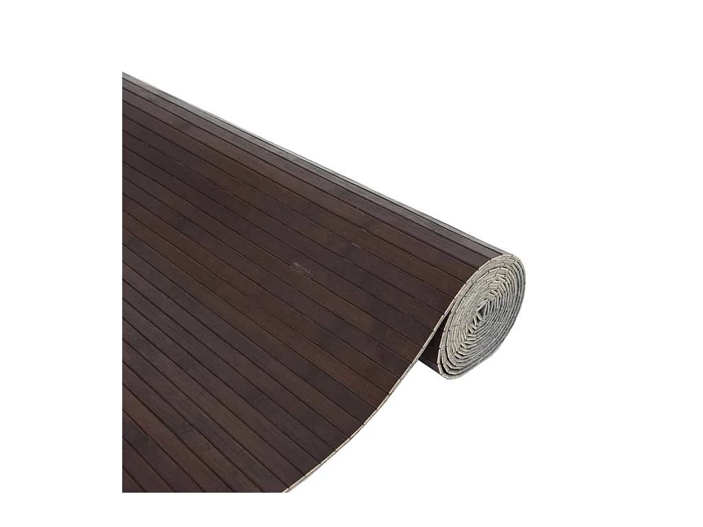 Wakil  Vloerkleed rechthoekig 80x300 cm bamboe donkerbruin
