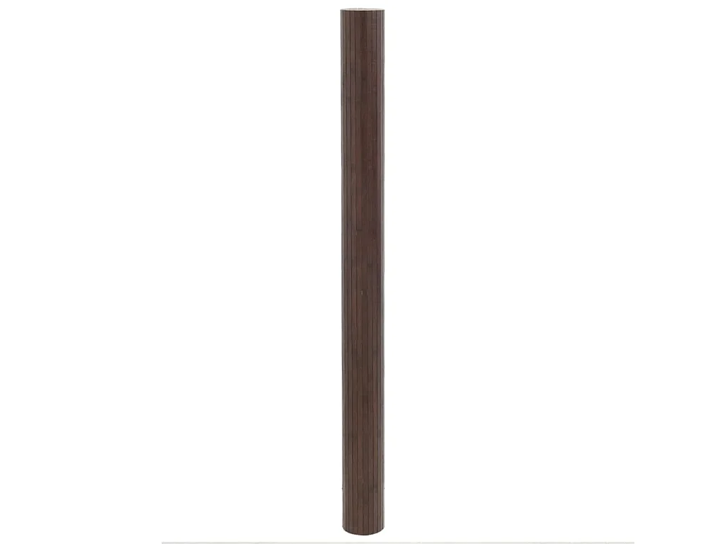 Wakil  Tapis rectangulaire marron foncé 80x300 cm bambou