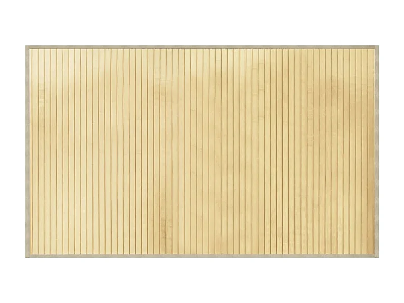 Senad  Tapis rectangulaire l clair 60x100 cm bambou