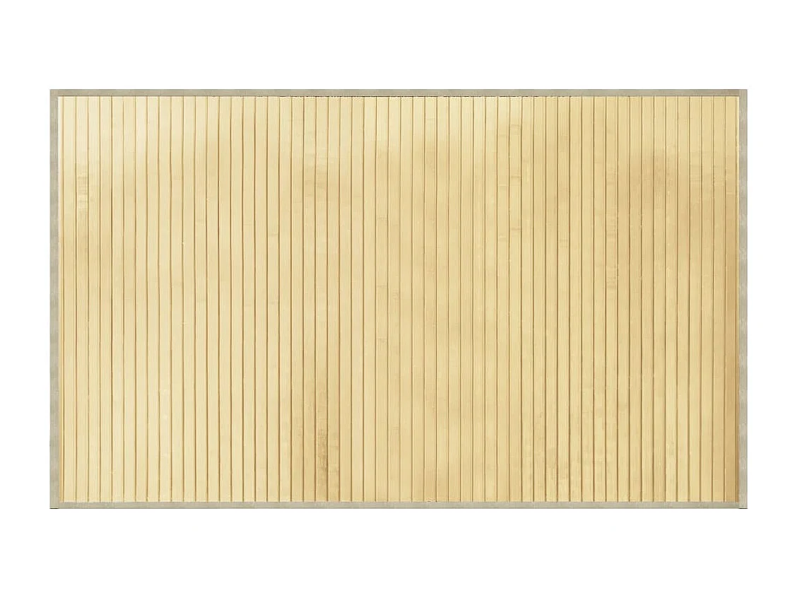 Senad  Tapis rectangulaire l clair 60x100 cm bambou