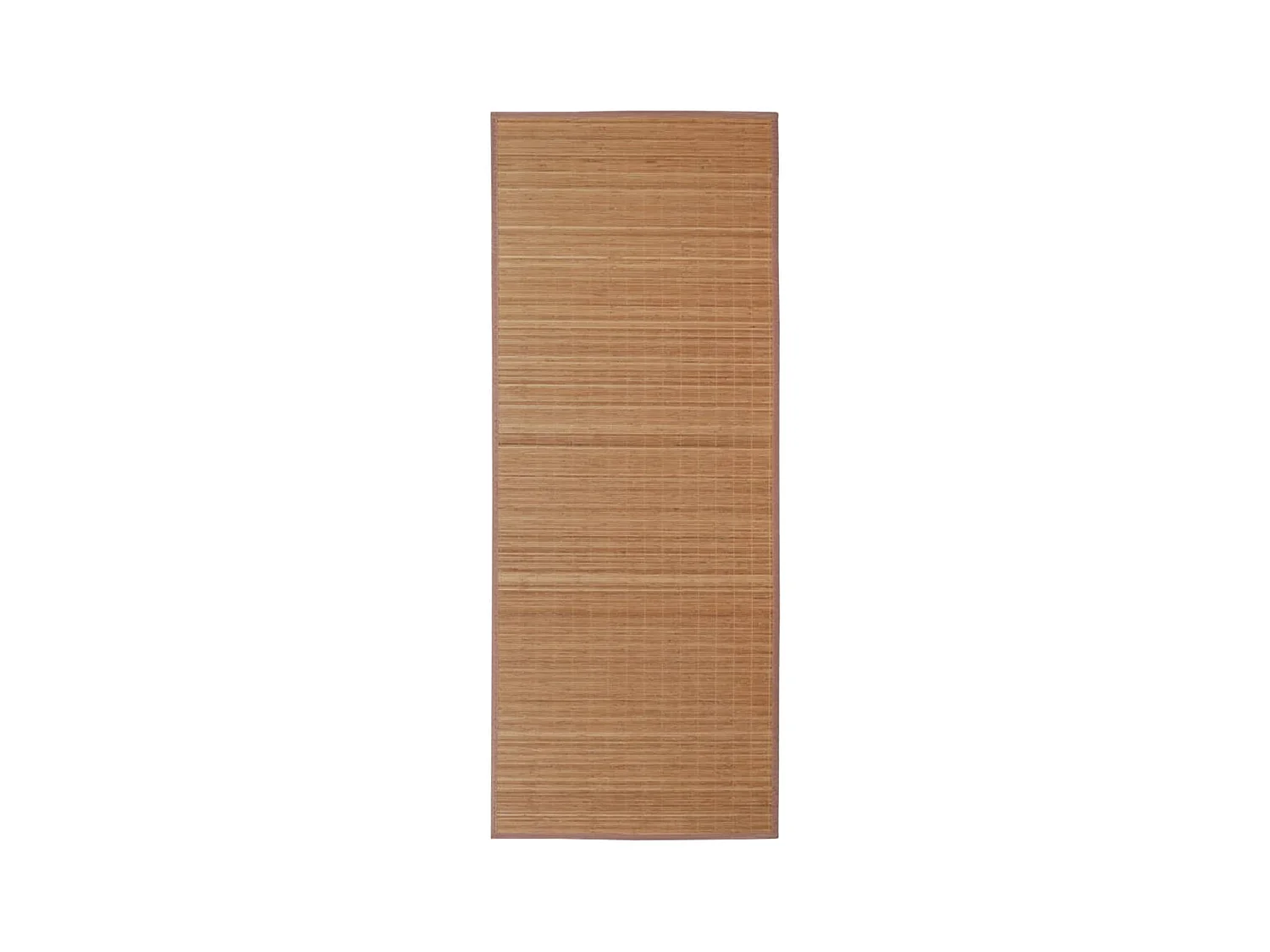 Noisiel  Tapis en bambou marron à latte rectangulaire 120 x 180 cm