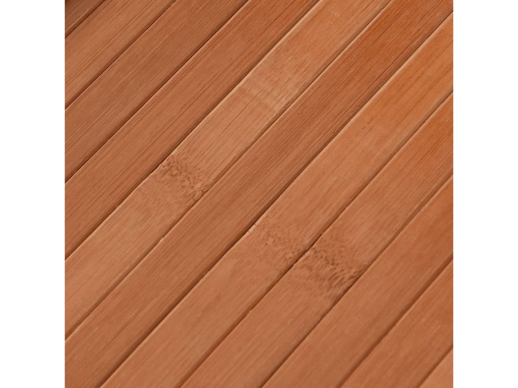 Senad  Tapis carré marron 100x100 cm bambou