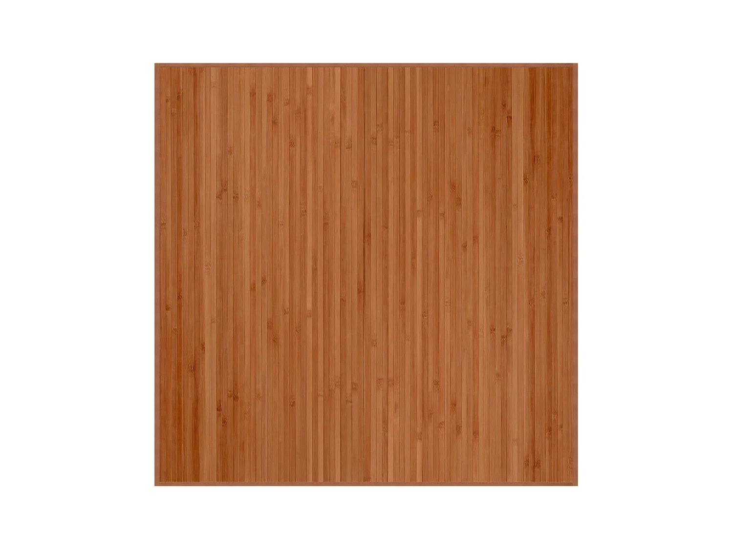 Senad  Tapis carré marron 100x100 cm bambou