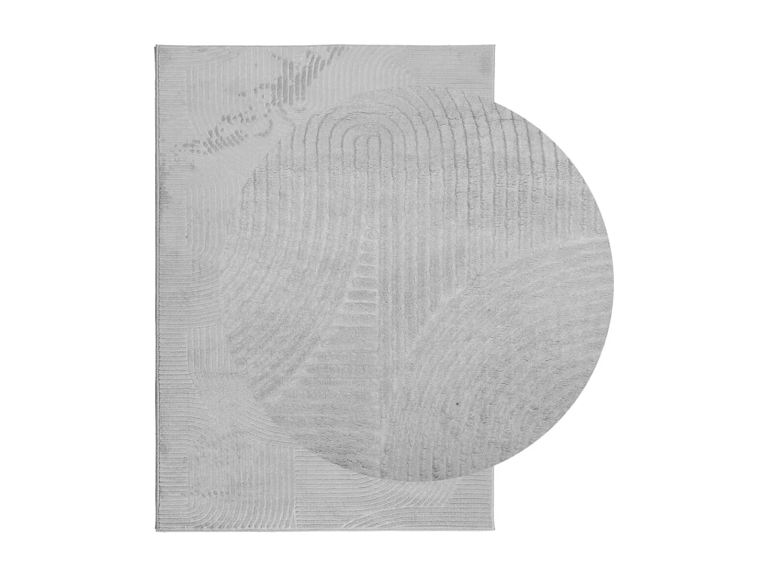 Everlyn  Tapis IZA poils courts style scandinave gris 160x230 cm