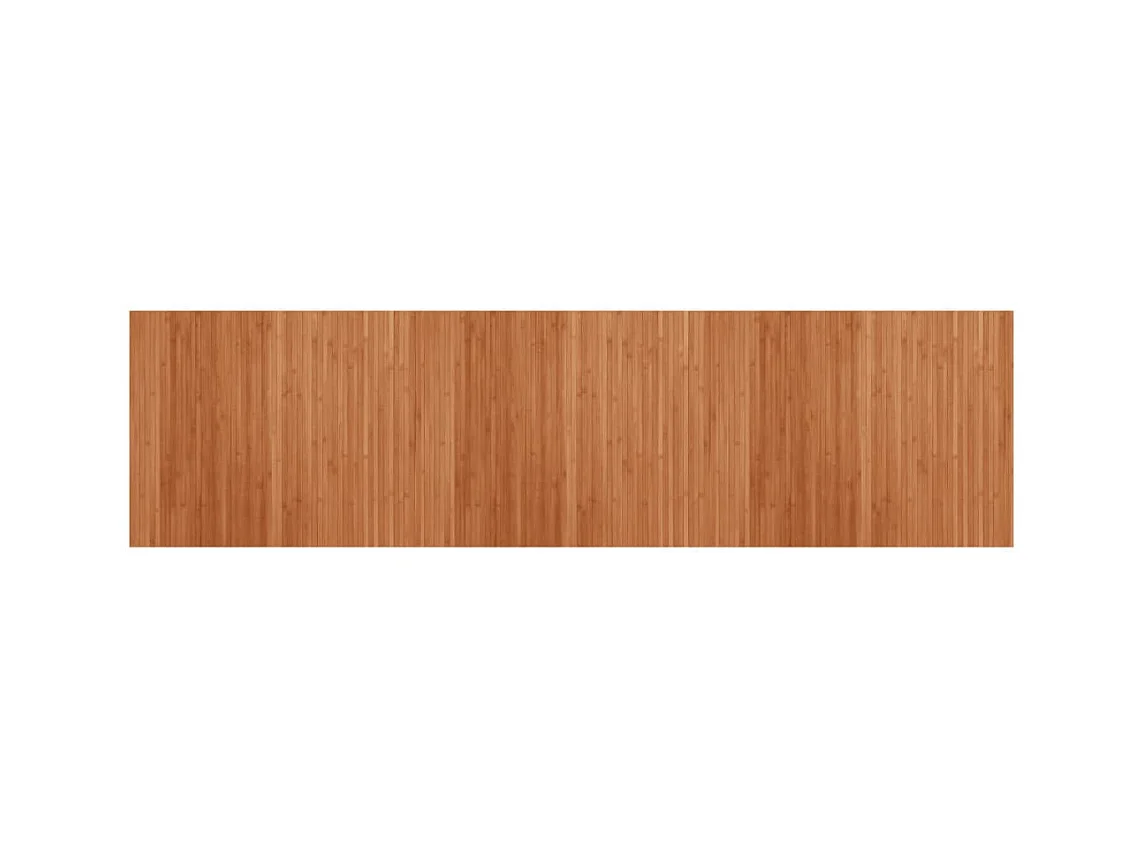 Wakil  Tapis rectangulaire marron 80x300 cm bambou