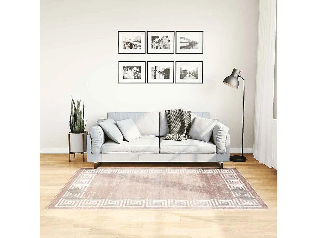 Elsje  Tapis lavable antidérapant 120x180 cm beige