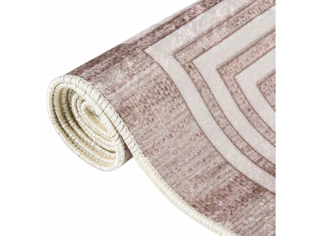 Elsje  Tapis lavable antidérapant 120x180 cm beige
