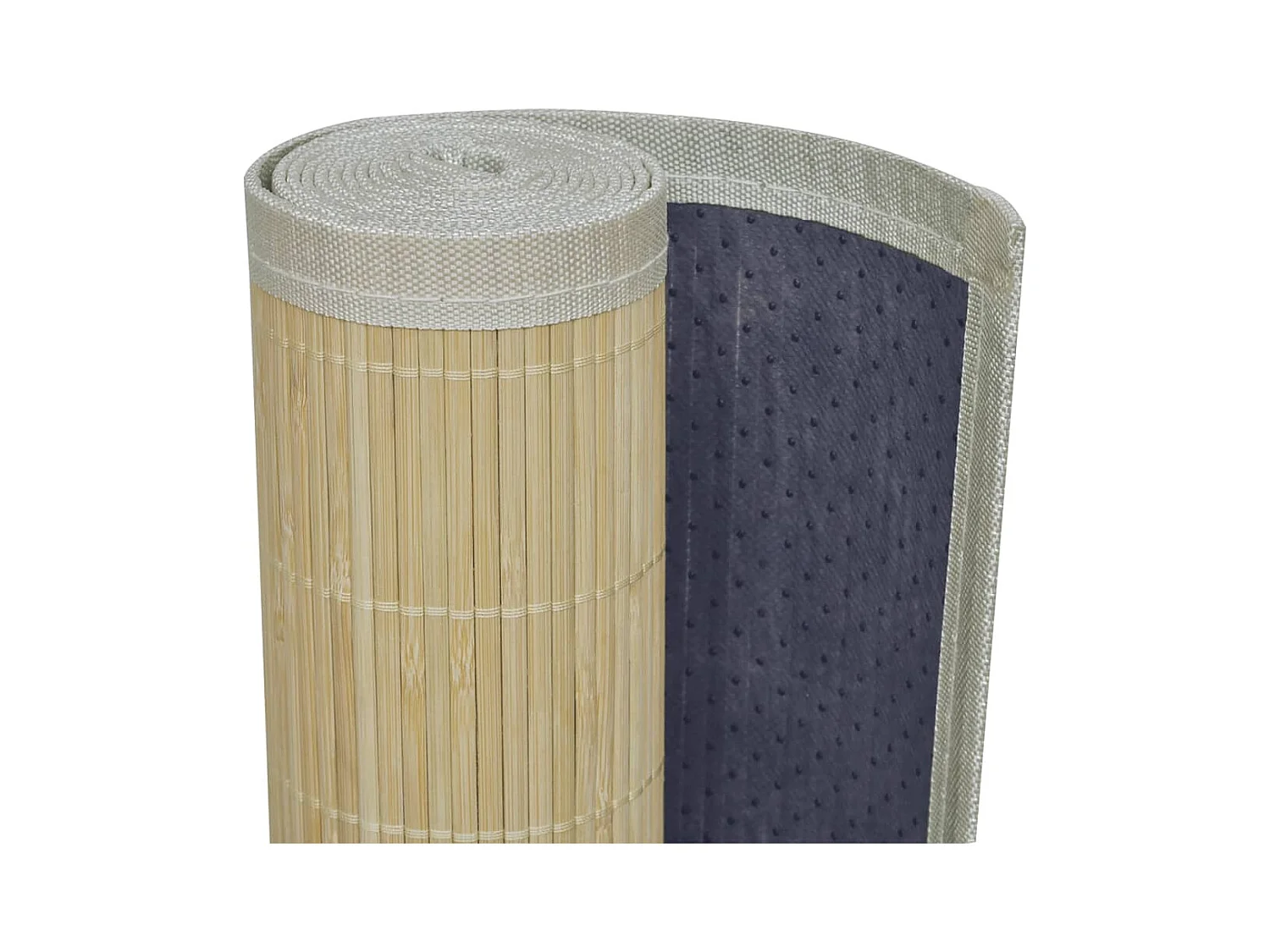 Noisiel  Tapis en bambou l à latte rectangulaire 80 x 200 cm
