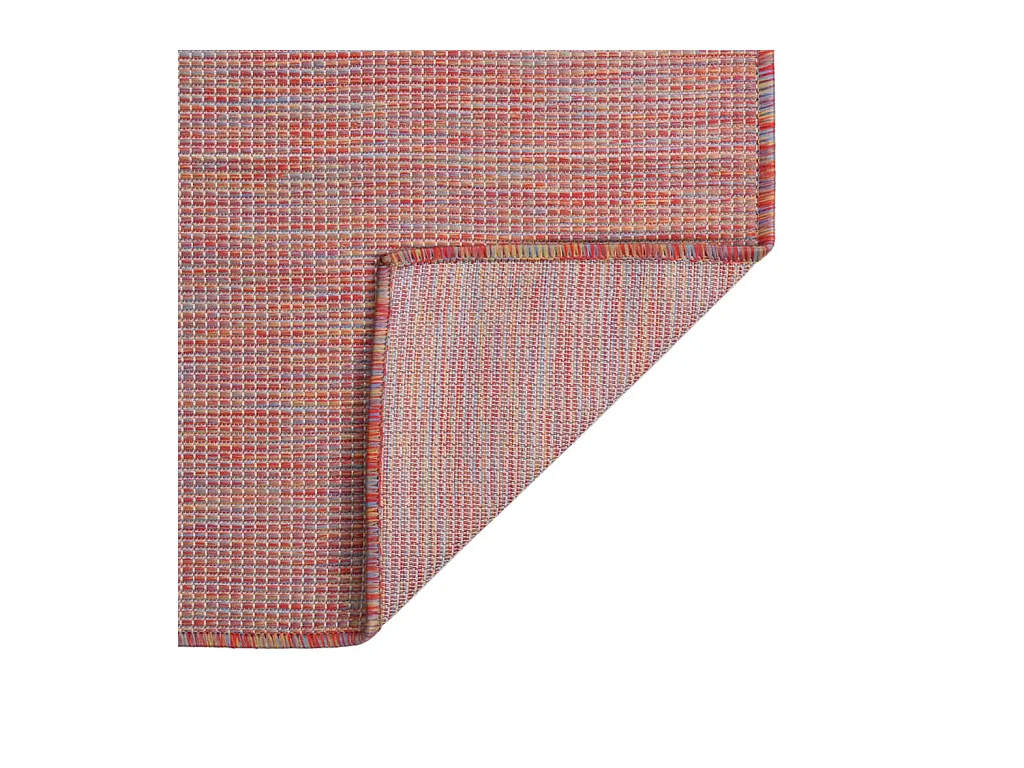 Christiaan  Buitenkleed platgeweven 100x200 cm rood
