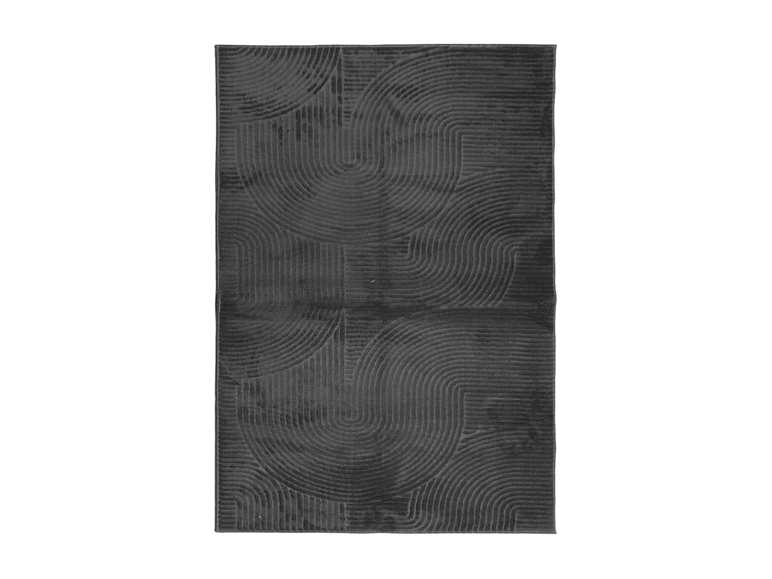 Everlyn  Tapis IZA poils courts style scandinave anthracite 120x170 cm