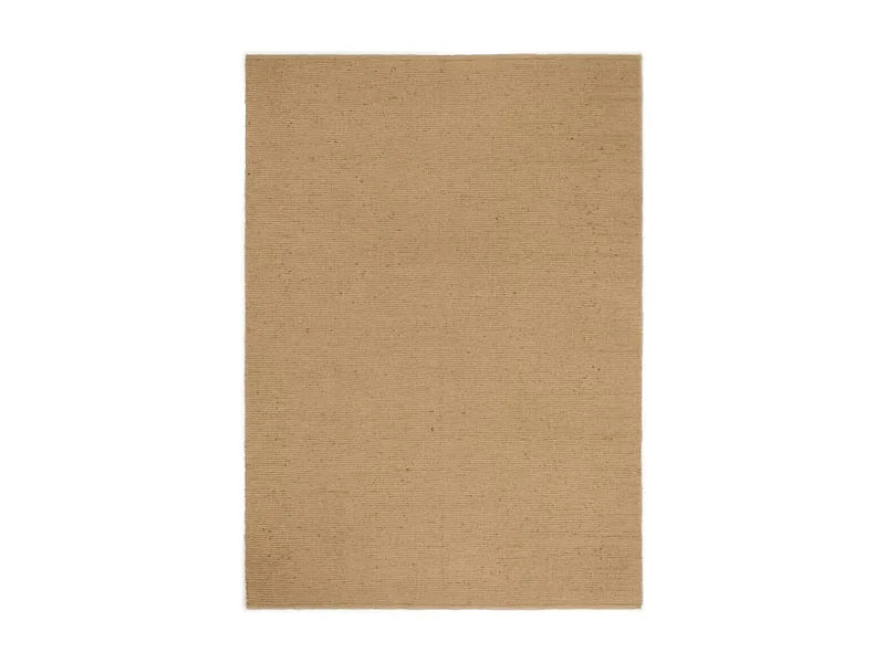 Qarlan  Schlingenteppich Handgefertigt 180x250 cm Jute und Baumwolle