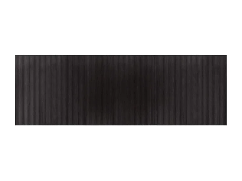 Wakil  Tapis rectangulaire marron foncé 100x300 cm bambou