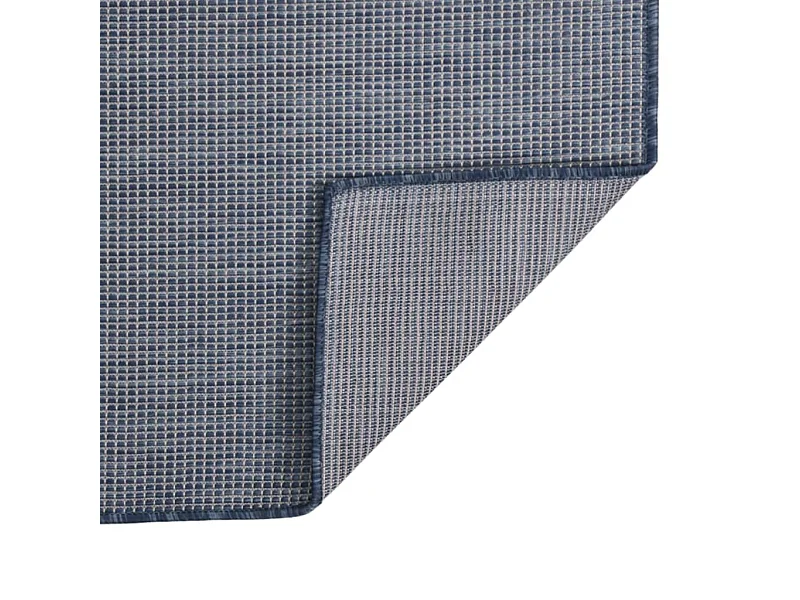 Christiaan  Buitenkleed platgeweven 80x250 cm blauw