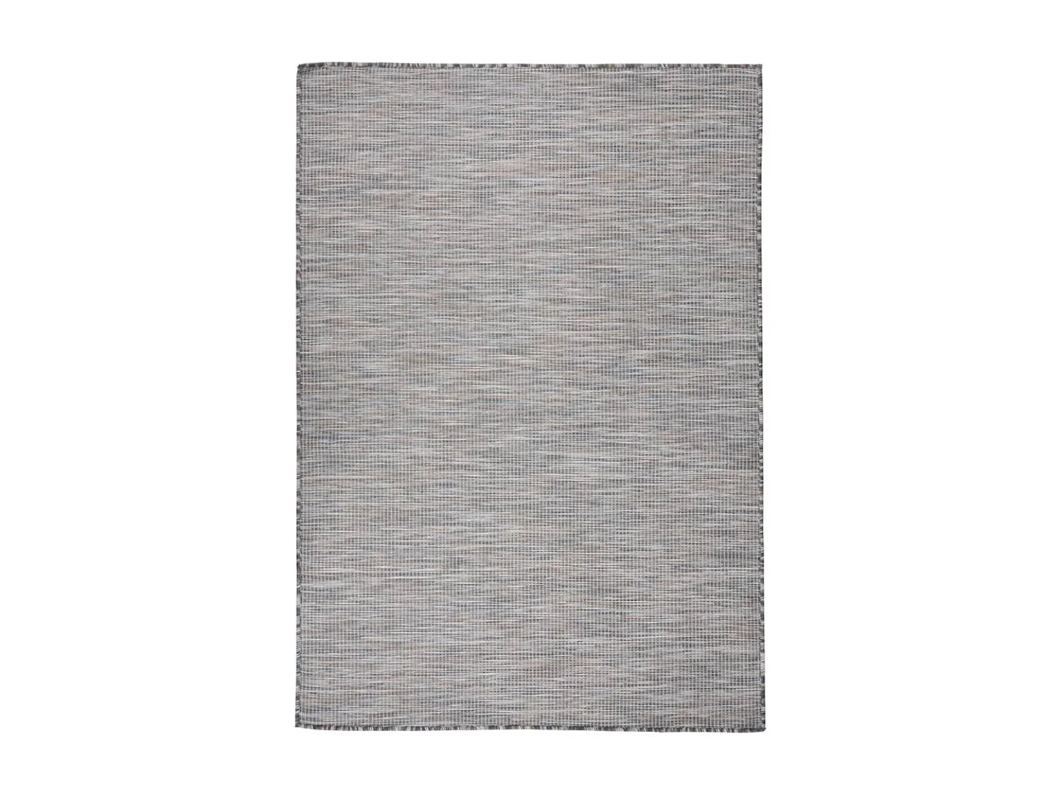 Christiaan  Buitenkleed platgeweven 140x200 cm bruin en blauw