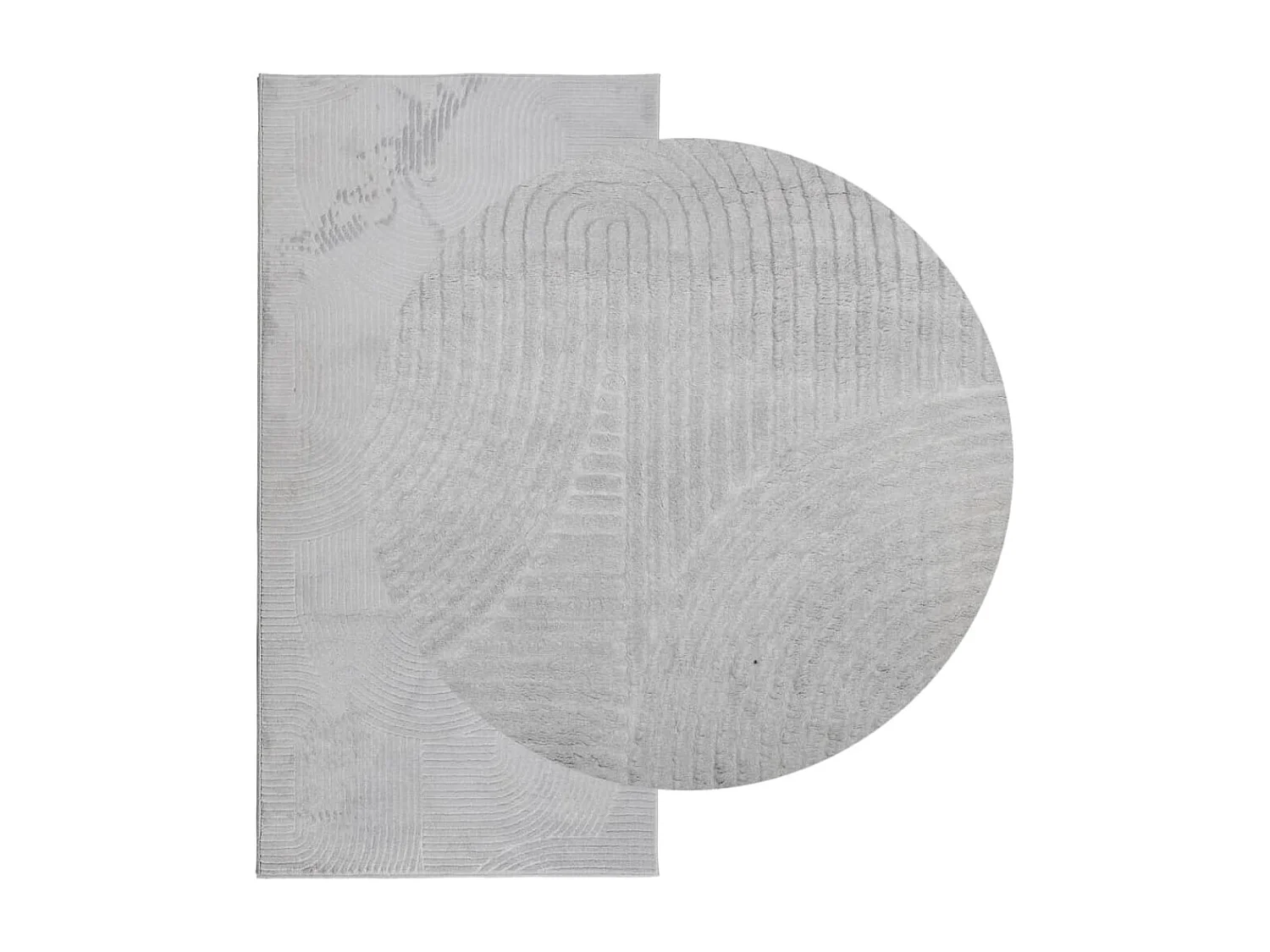 Everlyn  Tapis IZA poils courts style scandinave gris 100x200 cm