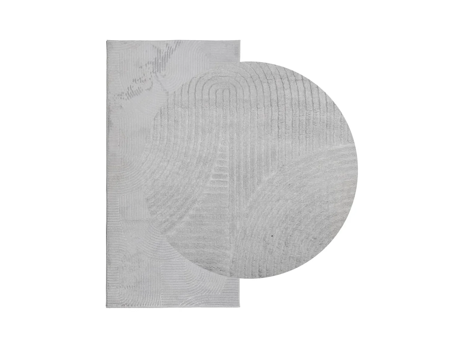 Everlyn  Teppich IZA Kurzflor Skandinavischer Look Grau 100x200 cm