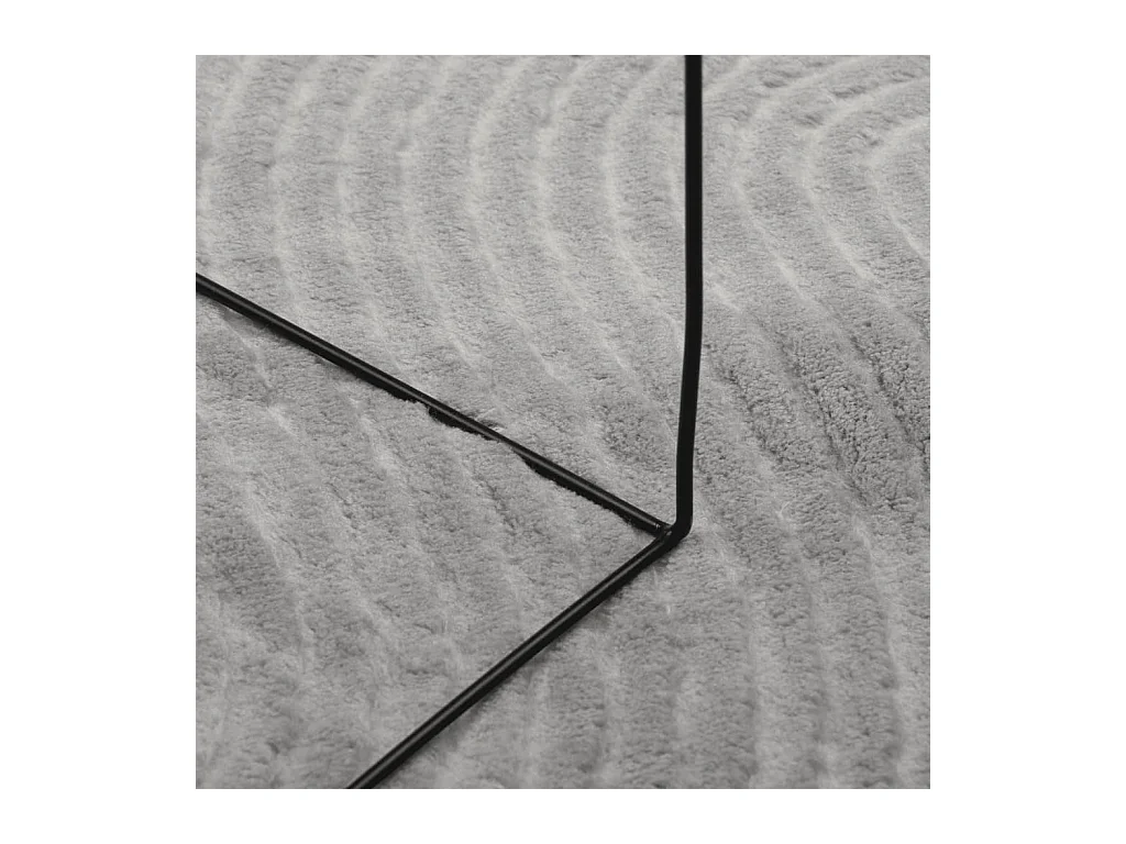 Everlyn  Teppich IZA Kurzflor Skandinavischer Look Grau 100x200 cm