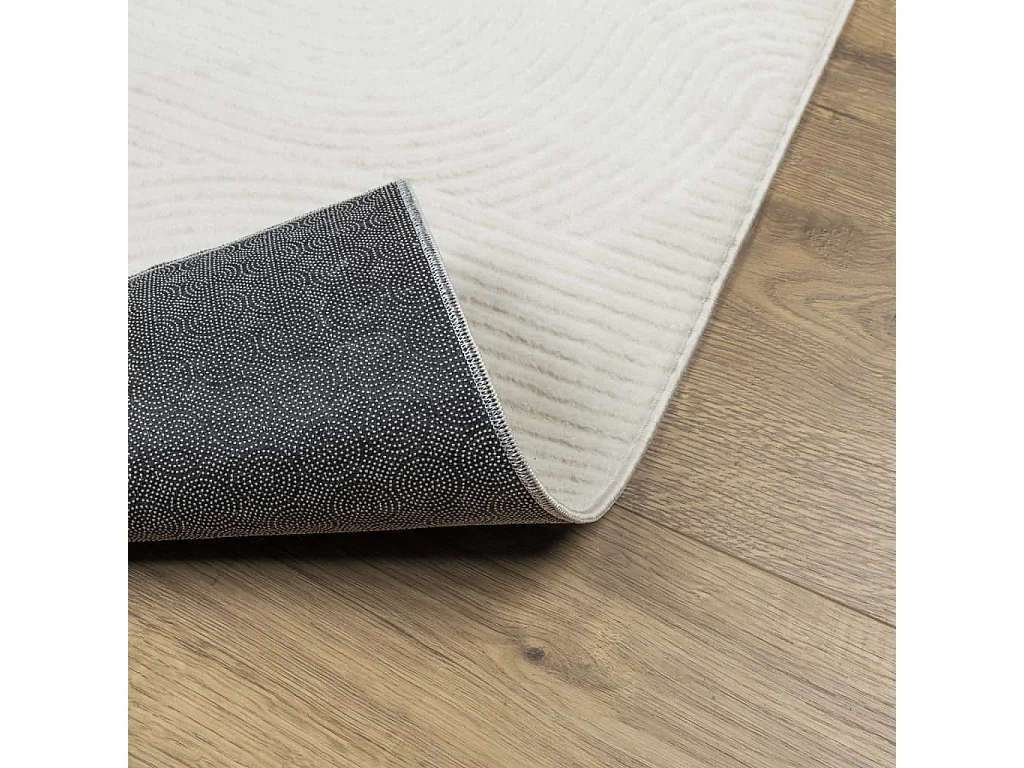 Everlyn  Tapis IZA poils courts style scandinave crème 160x230 cm