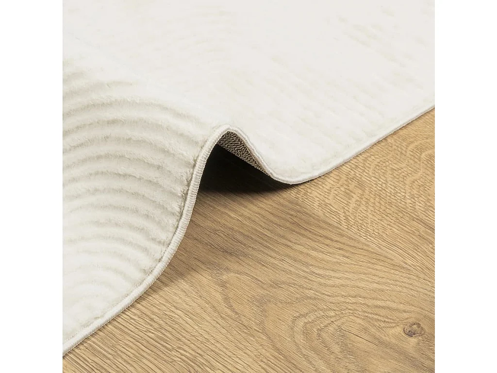 Everlyn  Tapis IZA poils courts style scandinave crème 160x230 cm