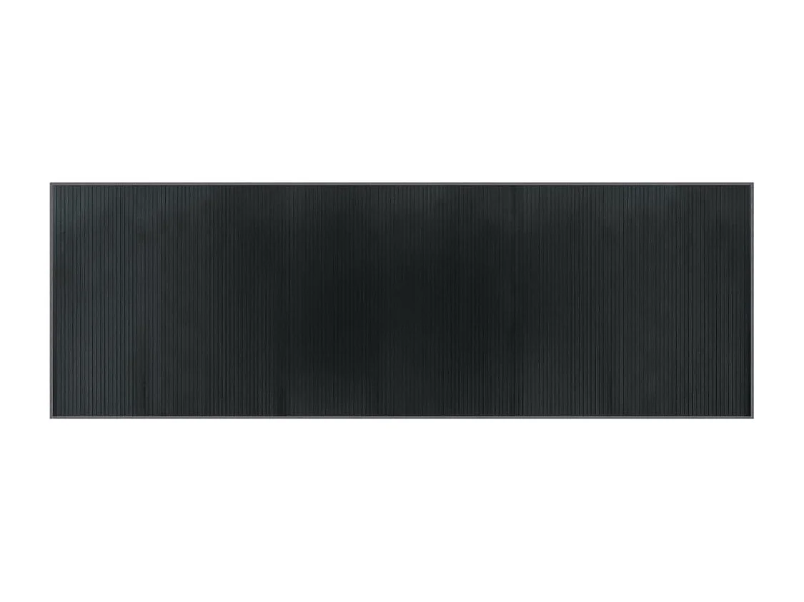 Senad  Tapis rectangulaire gris 100x300 cm bambou