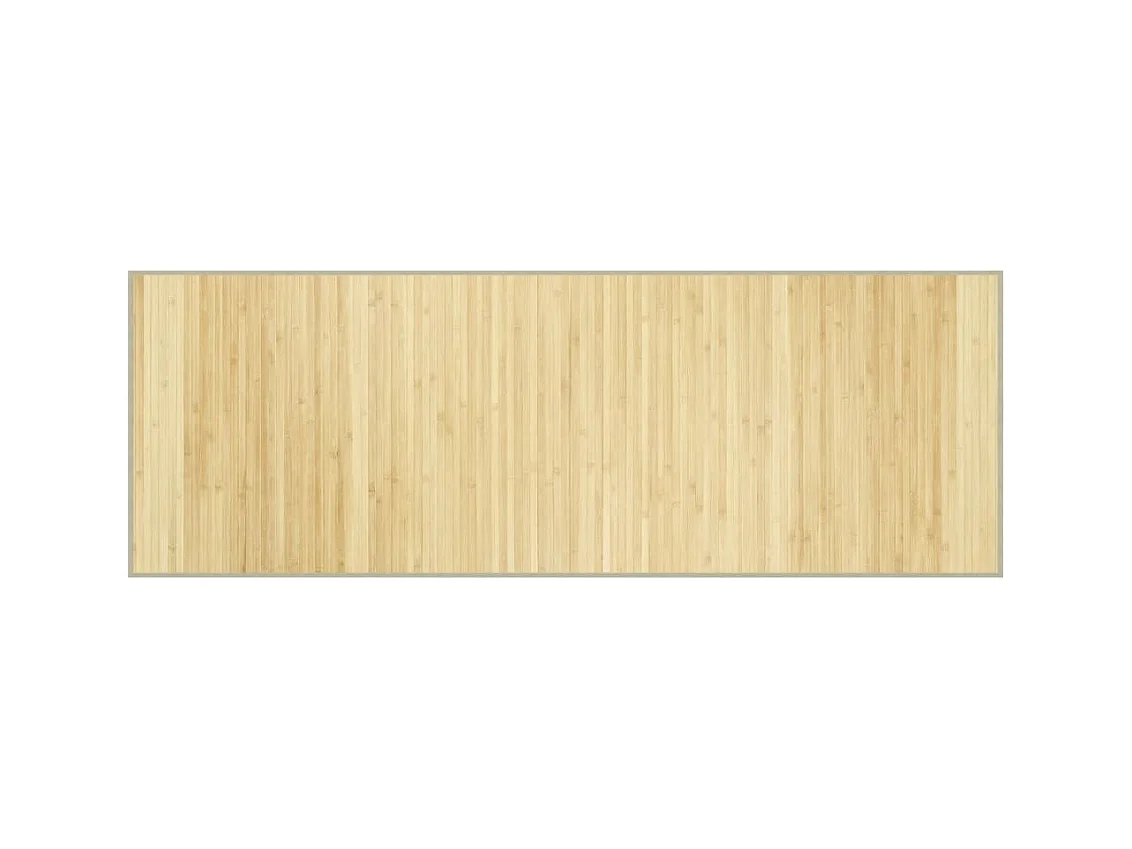 Senad  Tapis rectangulaire l clair 70x200 cm bambou