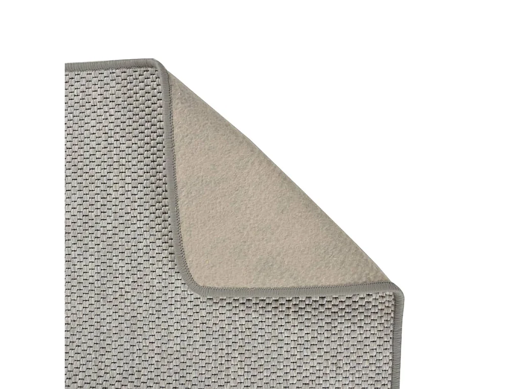 Overijse  Tapis de couloir aspect sisal taupe 80x250 cm