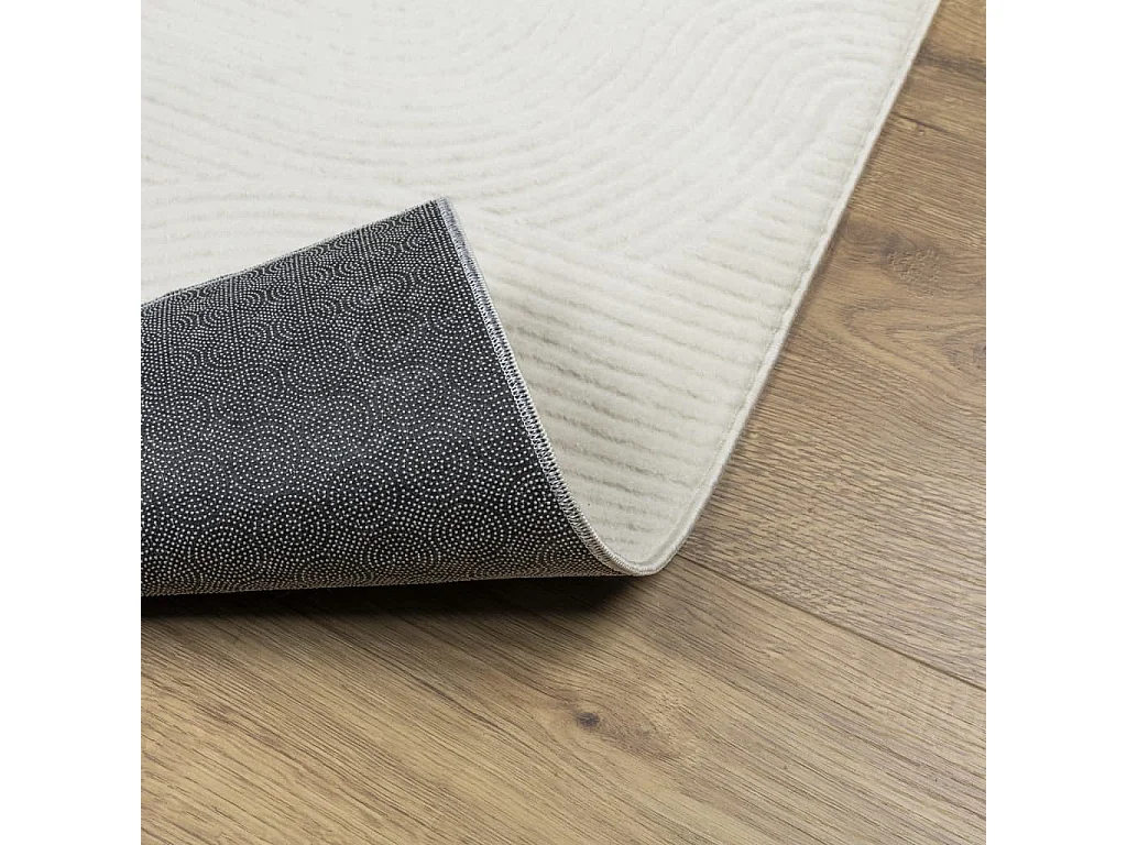 Everlyn  Tapis IZA poils courts style scandinave crème 100x200 cm