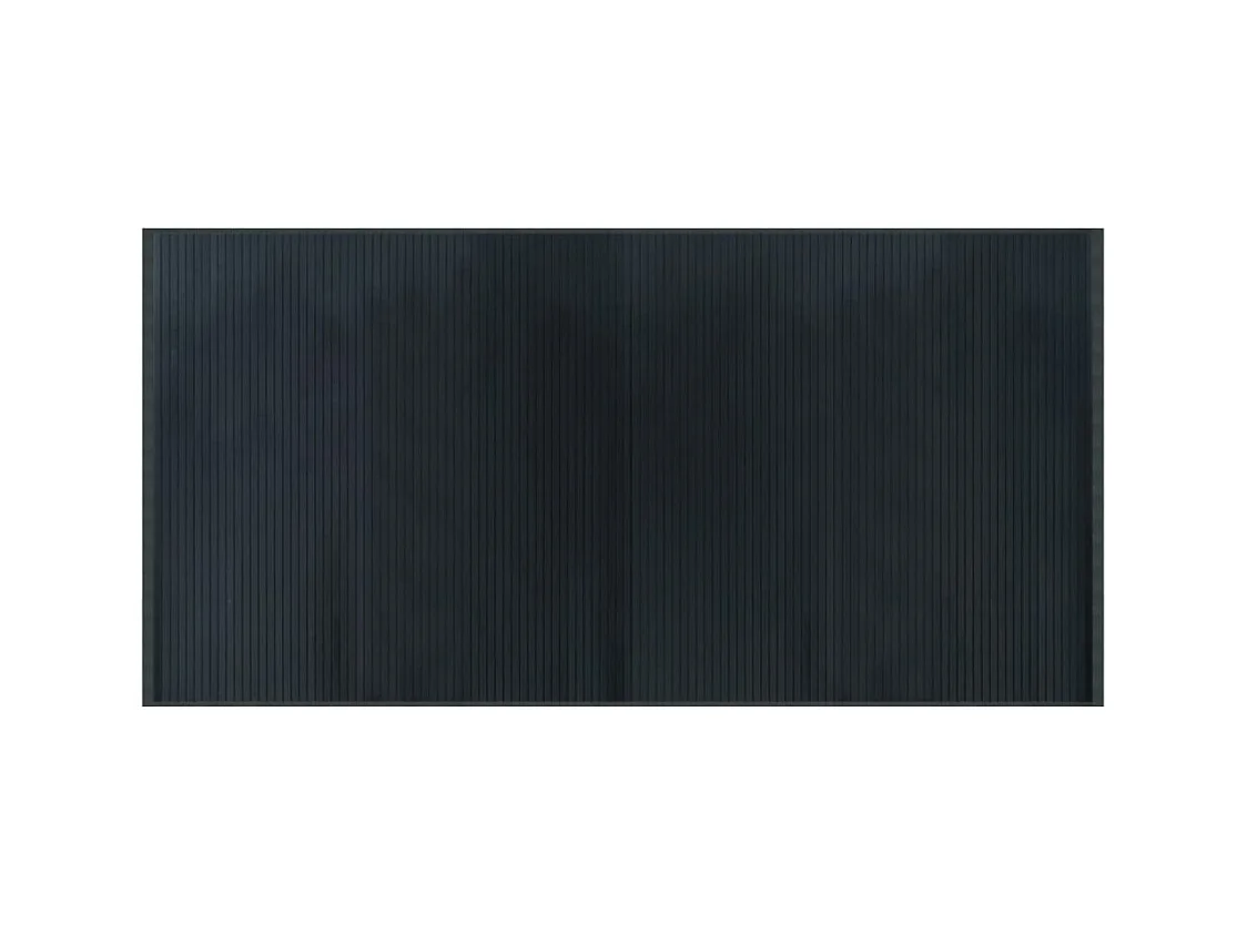 Senad  Tapis rectangulaire gris 100x200 cm bambou