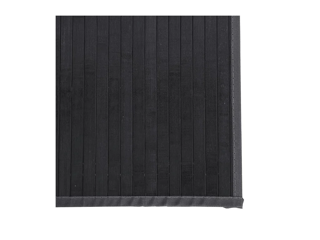 Senad  Tapis rectangulaire gris 100x200 cm bambou