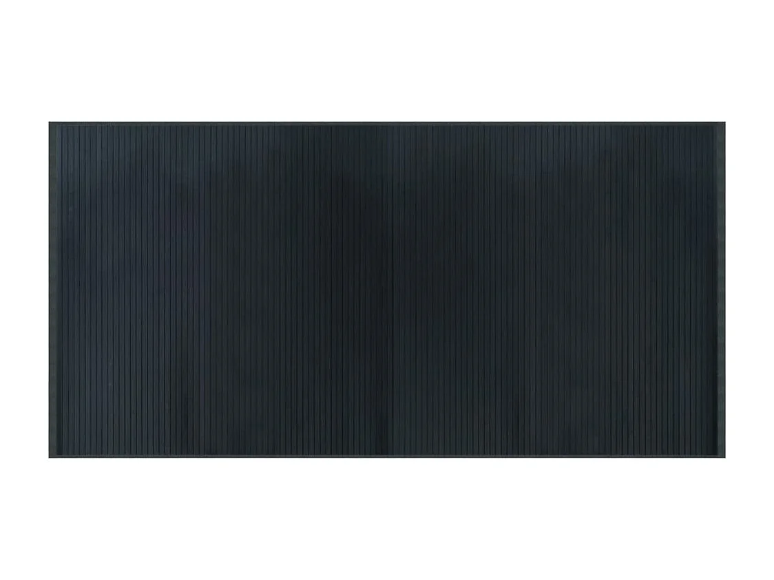 Senad  Alfombra rectangular bambú gris 100x200 cm